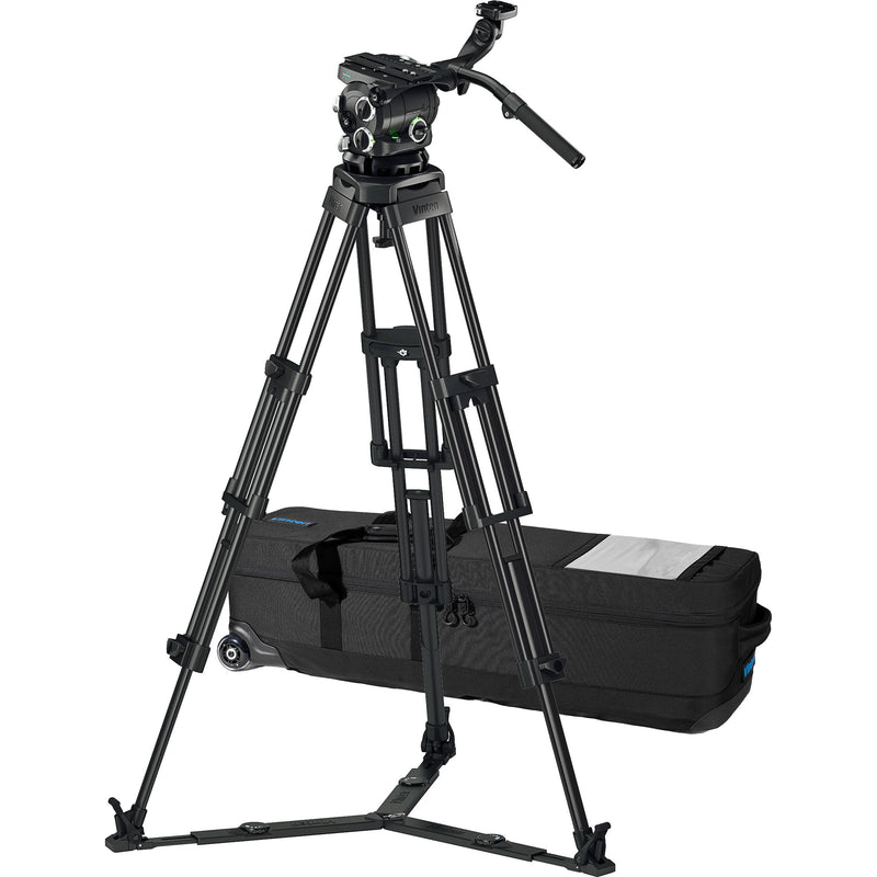 Vinten 3880-3 Two-Stage Aluminum Pozi-Loc EFP Tripod with Versine 360 Fluid Head & Ground Spreader