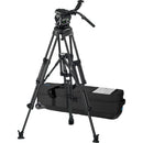 Vinten 3880-3 Two-Stage Aluminum Pozi-Loc EFP Tripod with Versine 360 Fluid Head & Mid-Level Spreader