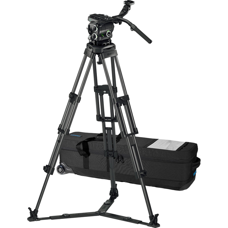 Vinten 3881-3 Two-Stage Carbon Fiber Pozi-Loc EFP Tripod with Versine 360 Fluid Head & Ground Spreader