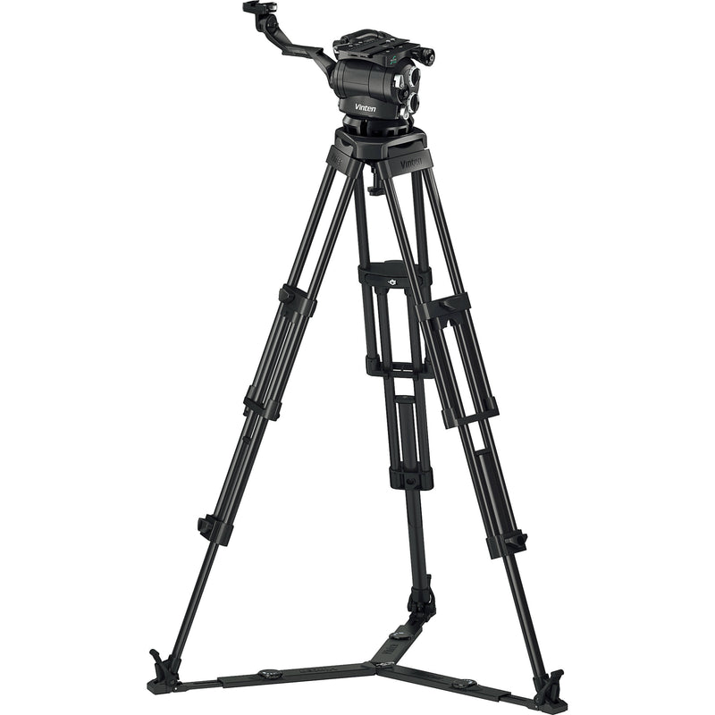 Vinten 3880-3 Two-Stage Aluminum Pozi-Loc EFP Tripod with Versine 360 Fluid Head & Ground Spreader