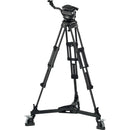 Vinten 3880-3 Two-Stage Aluminum Pozi-Loc EFP Tripod with Versine 360 Fluid Head & Dolly