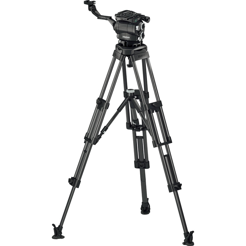 Vinten 3881-3 Two-Stage Carbon Fiber Pozi-Loc EFP Tripod with Versine 360 Fluid Head & Mid-Level Spreader