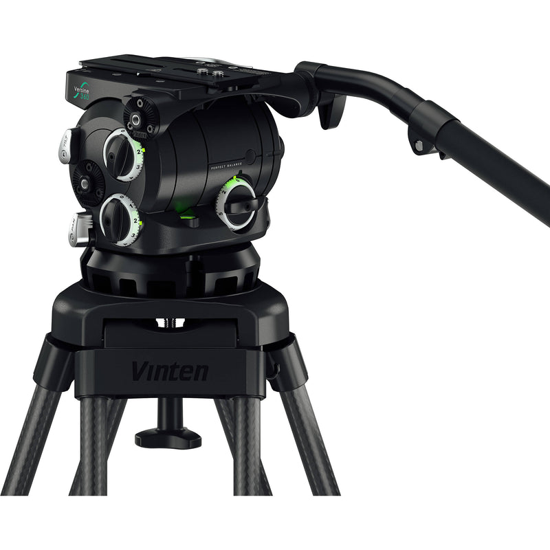 Vinten 3880-3 Two-Stage Aluminum Pozi-Loc EFP Tripod with Versine 360 Fluid Head & Ground Spreader