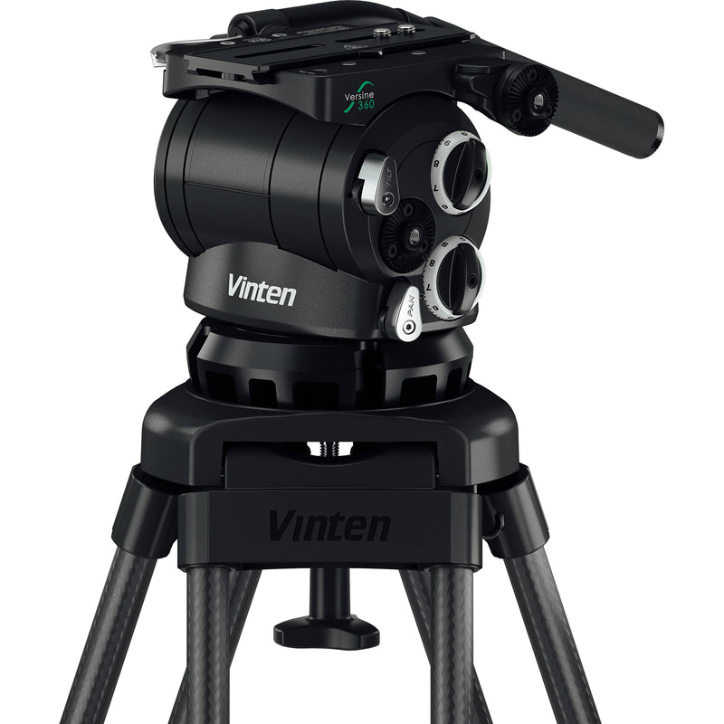 Vinten 3881-3 Two-Stage Carbon Fiber Pozi-Loc EFP Tripod with Versine 360 Fluid Head & Mid-Level Spreader