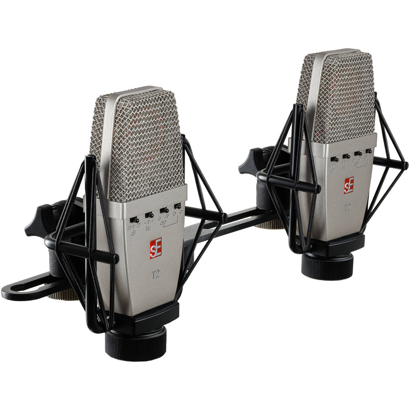 sE Electronics T2 Large-Diaphragm Multipattern Condenser Microphone (Matched Pair)