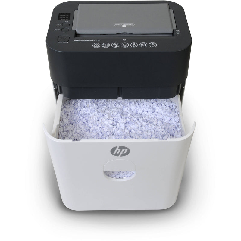 HP AF1009 Micro-Cut 9-Sheet Paper Shredder with 100-Sheet Auto Feeder