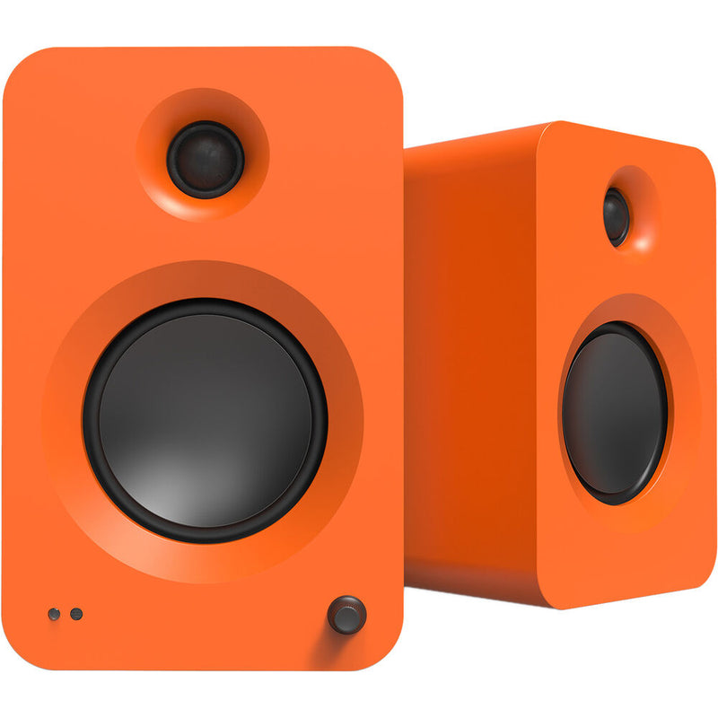 Kanto Living Ren 2-Way Active Wireless Bookshelf Speakers (Pair, Matte Orange)