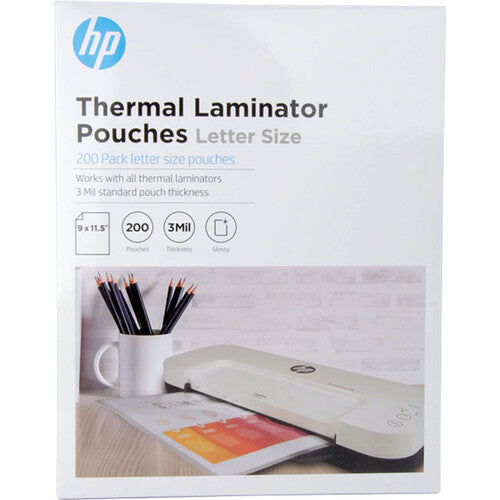 HP S200 200-Sheet Letter Size Laminator Pouches