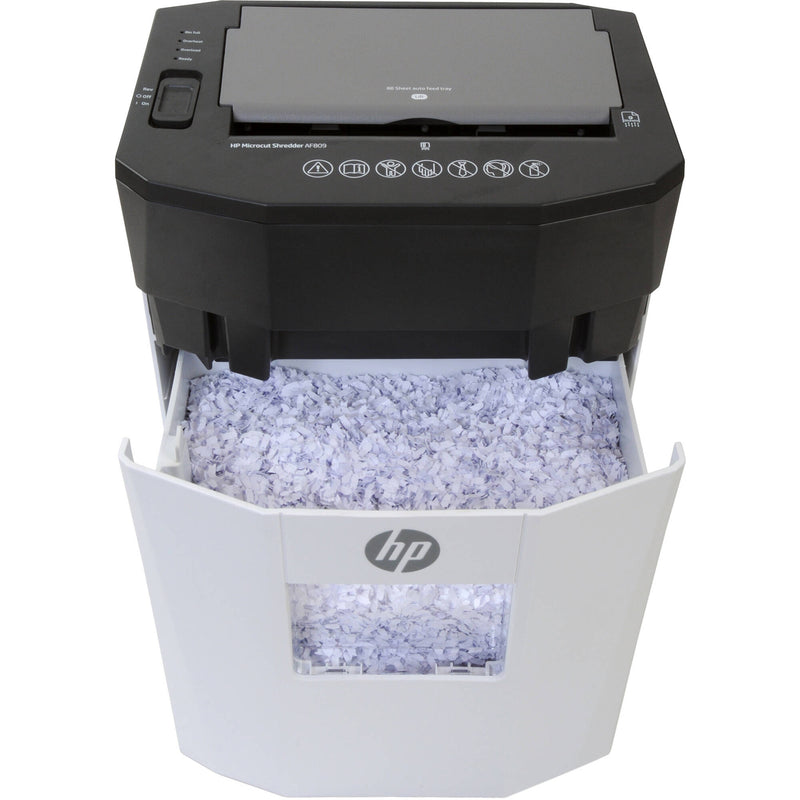 HP AF809 Micro-Cut 9-Sheet Paper Shredder with 80-Sheet Auto Feeder