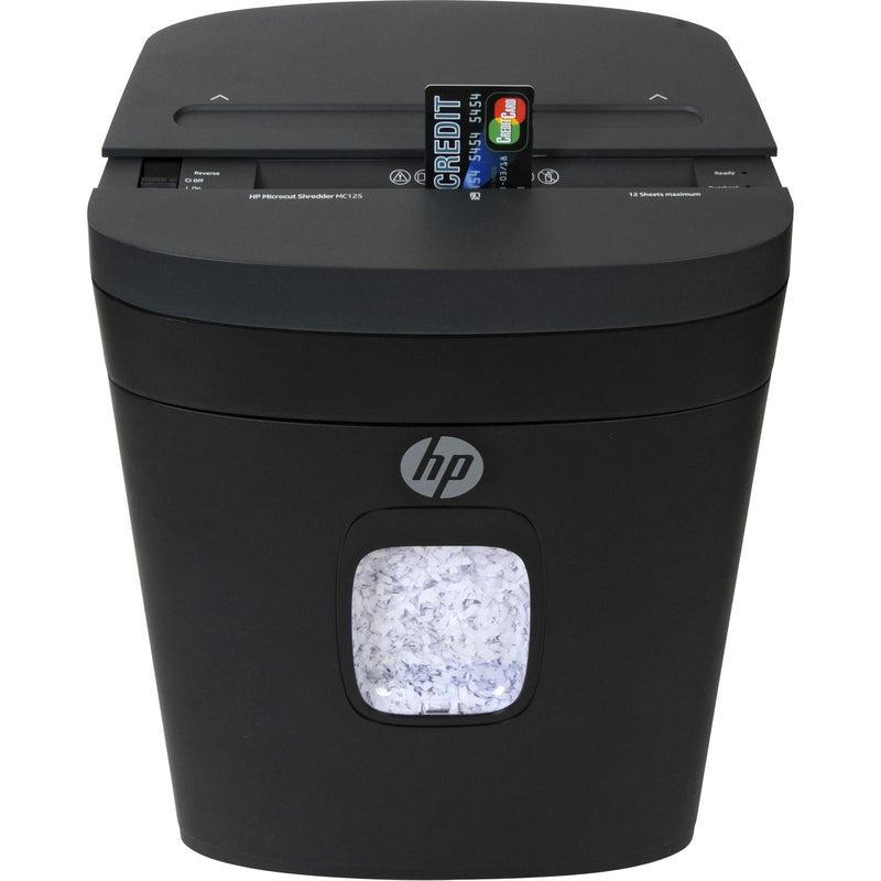 HP MC125 Micro-Cut 12-Sheet Paper Shredder (Black)