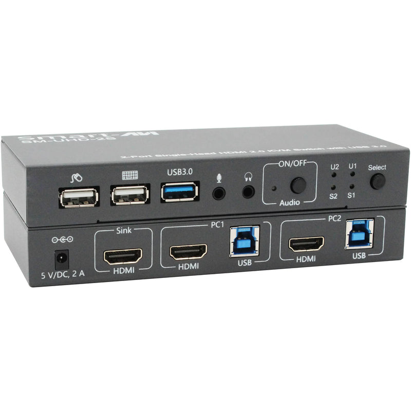 Smart-AVI SM-UHD-2S-S 2-Port Single-Head HDMI KVM Switch