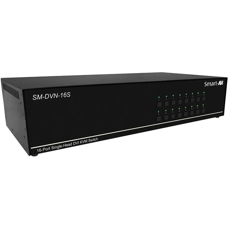 Smart-AVI 16-Port DVI-D KVM Switch with USB 2.0 and Stereo Audio