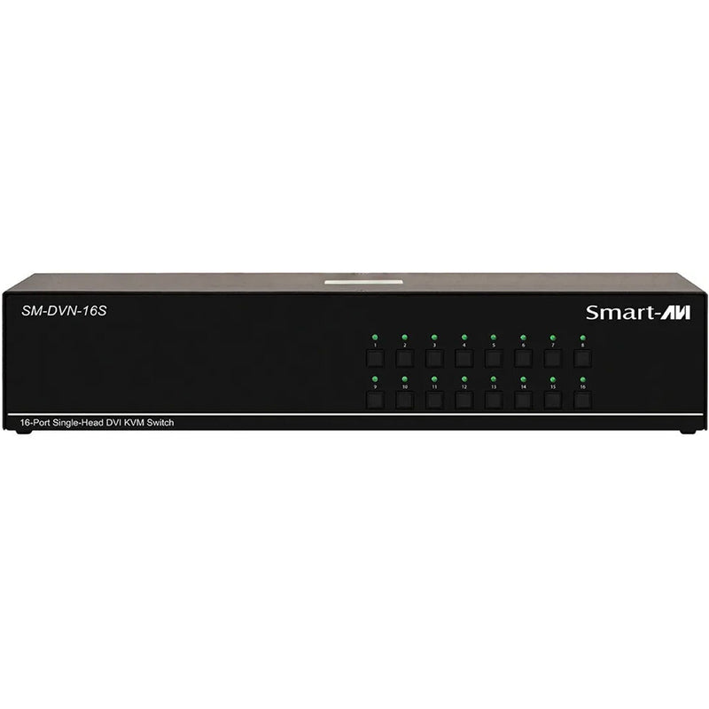 Smart-AVI 16-Port DVI-D KVM Switch with USB 2.0 and Stereo Audio