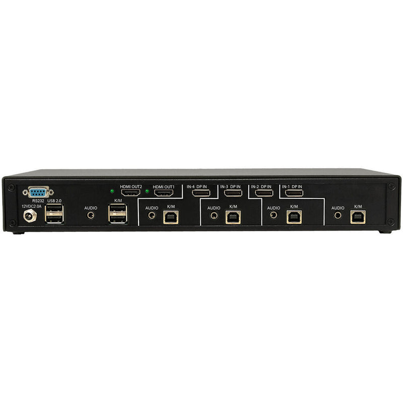 Smart-AVI SM-MST-4D-S 4-Port Quad-Head DP MST KVM Switch