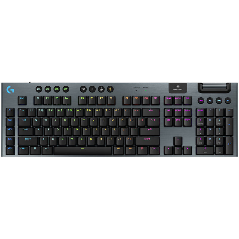 Logitech G G915 X LIGHTSPEED Low-Profile Wireless RGB Mechanical Gaming Keyboard (Carbon, GL Linear)