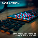 Logitech G G915 X LIGHTSPEED Low-Profile Wireless RGB Mechanical Gaming Keyboard (Carbon, GL Tactile)