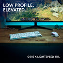 Logitech G G915 X LIGHTSPEED TKL LP Wireless RGB Mechanical Gaming Keyboard (White, GL Tactile)