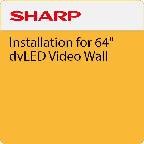 Sharp Installation for 64" dvLED Video Wall