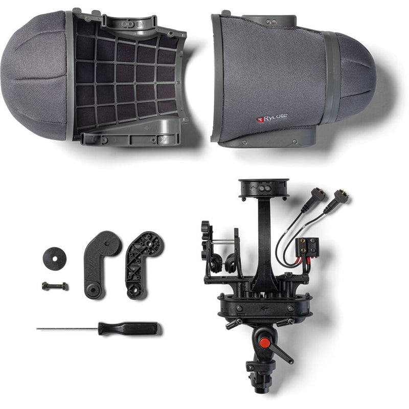 Rycote Stereo Cyclone MS Kit 17 Windshield System for Sennheiser MKH 8030 with MKH 8040 / MKH 8050 (Use without Mic Preamps)