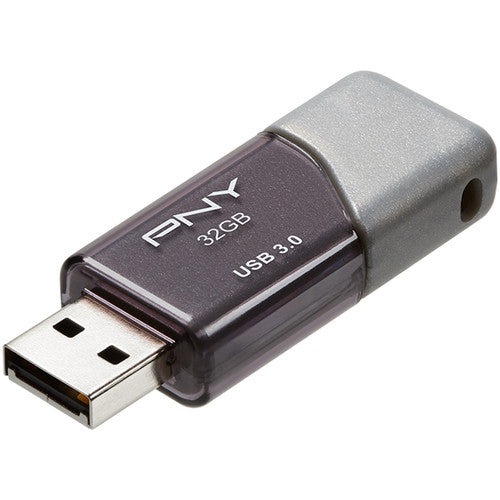 PNY 32GB Turbo Attach&eacute; 3 USB 3.0 Flash Drive (2-Pack,&nbsp;Gray)