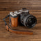 SmallRig Leather Half Case with Strap for Sony a7C II / a7CR (Brown)