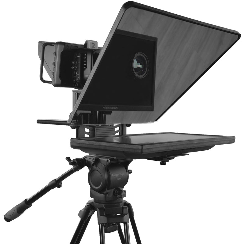 Prompter People ProLine Plus Teleprompter with 18" Widescreen Monitor, Trapezoidal Studio Glass & 1.5 & 3" Plus Block