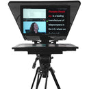 Prompter People ProLine Plus Teleprompter with 18" High-Bright Widescreen Monitor, Trapezoidal Studio Glass & 1.5 & 3" Plus Block