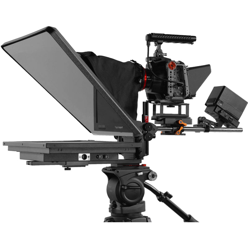 Prompter People ProLine Plus Teleprompter with 18" High-Bright Widescreen Monitor, Trapezoidal Studio Glass & 15mm Plus Block