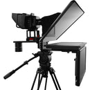 Prompter People ProLine Plus Teleprompter with 18" High-Bright Widescreen Monitor, Trapezoidal Studio Glass & Widescreen Talent Monitor & 1.5 & 3" Plus Block