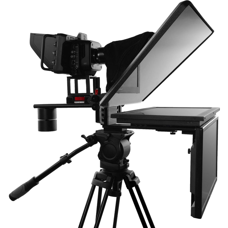 Prompter People ProLine Plus Teleprompter with 18" High-Bright Widescreen Monitor, Trapezoidal Studio Glass & Widescreen Talent Monitor & 1.5 & 3" Plus Block