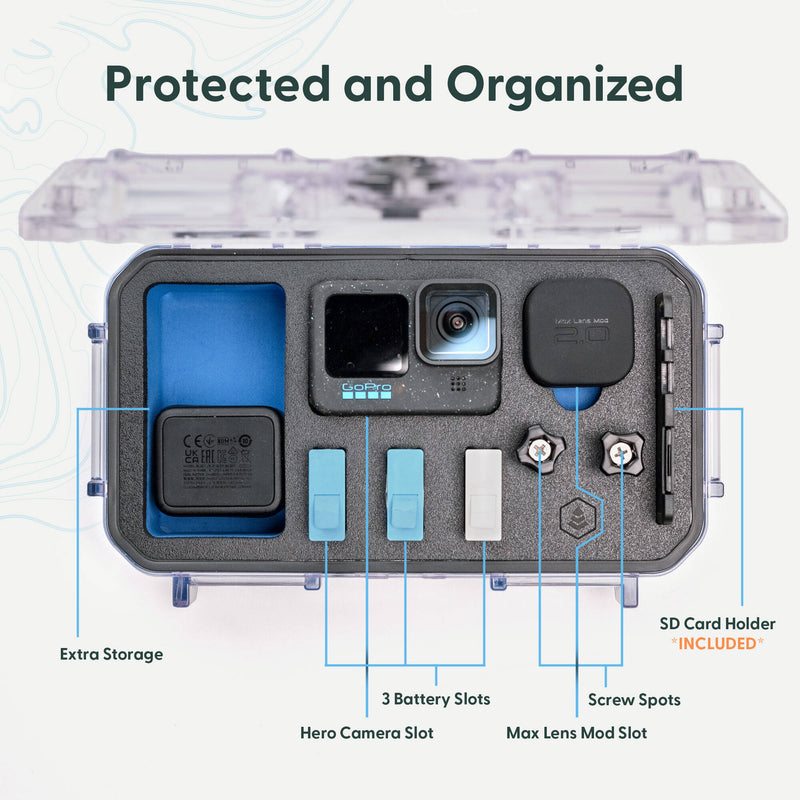 Evergreen Cases TOUGHBOX CX56 Protective Case for GoPro HERO 9/10/11/12 (Clear)