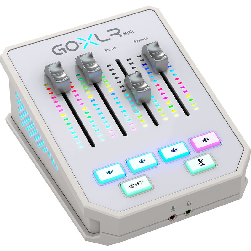 TC-Helicon GoXLR Mini USB Streaming Mixer and Audio Interface (White)