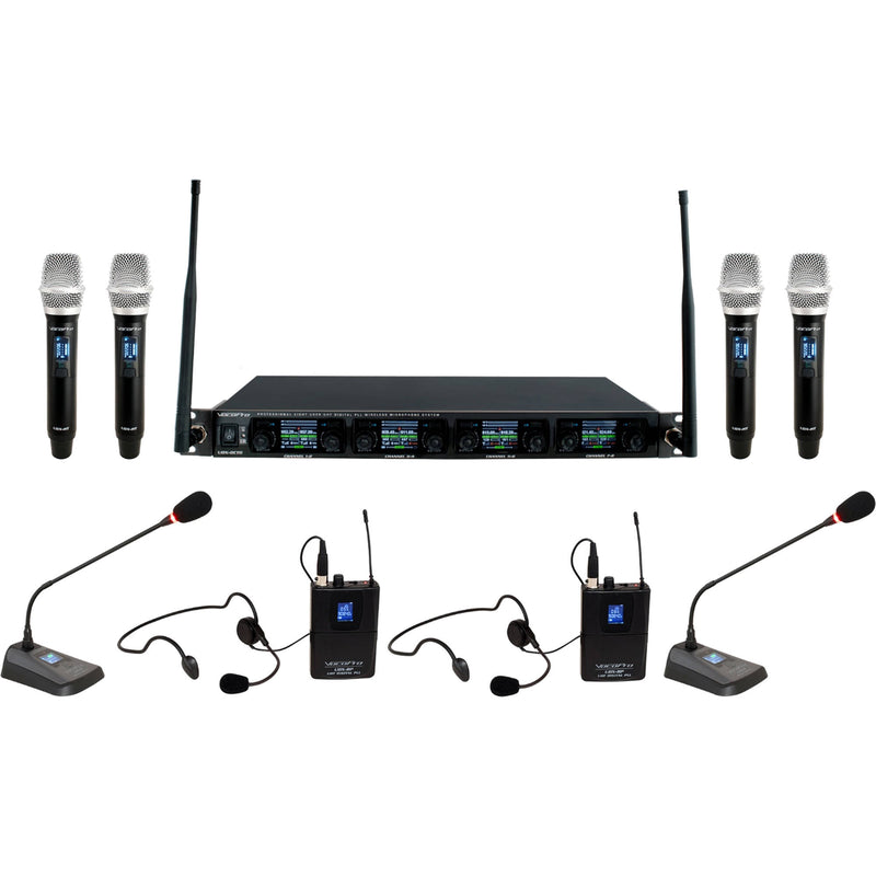 VocoPro UDX-Worship 8-User Digital Combo Wireless Microphone System (900 MHz)