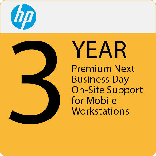 HP 3-Year Premium Next Business Day On-Site Support for Mobile Workstations