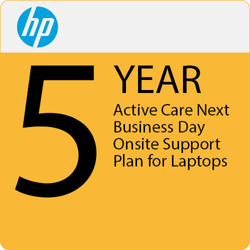 HP 5-Year Active Care Next Business Day On-Site Support Plan for Laptops