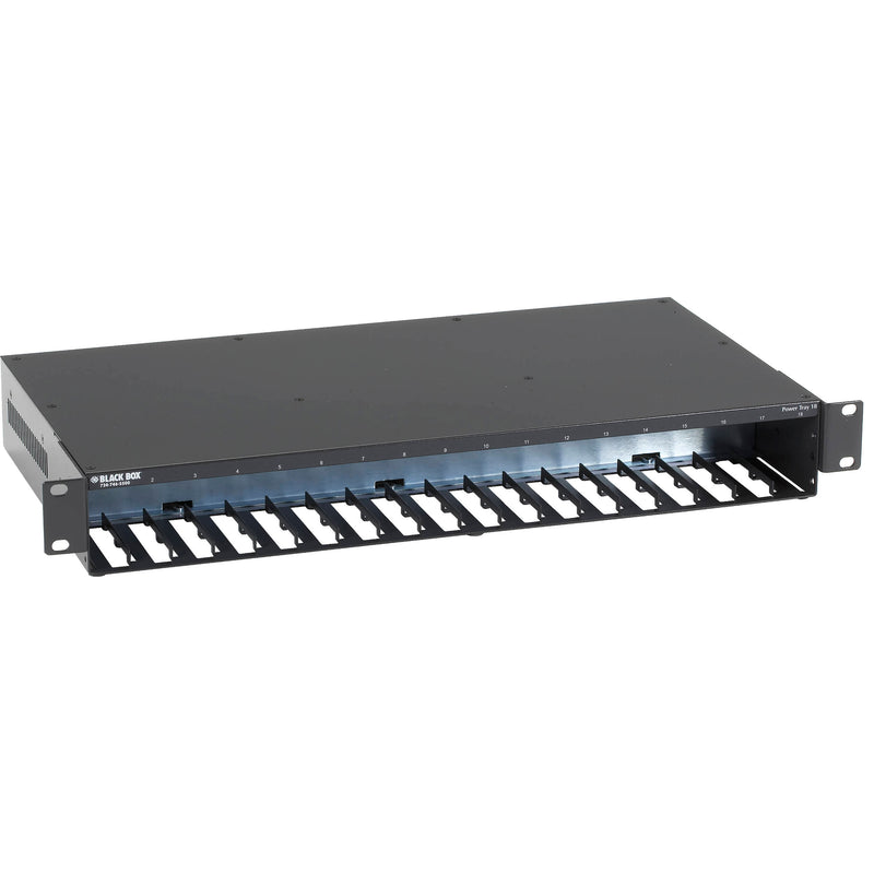 Black Box MultiPower 18-Slot Miniature Rackmount Power Tray (1.5 RU)