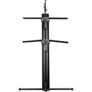 Gator Frameworks Column-Style Keyboard Stand with Mic Boom Arm and Gig Bag (Black)