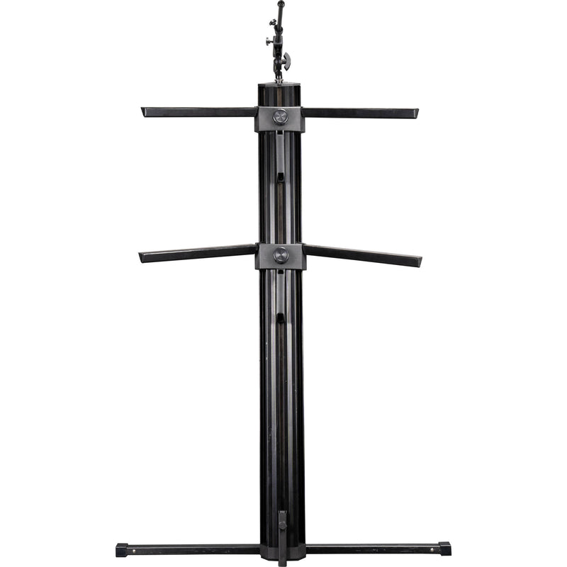 Gator Frameworks Column-Style Keyboard Stand with Mic Boom Arm and Gig Bag (Black)