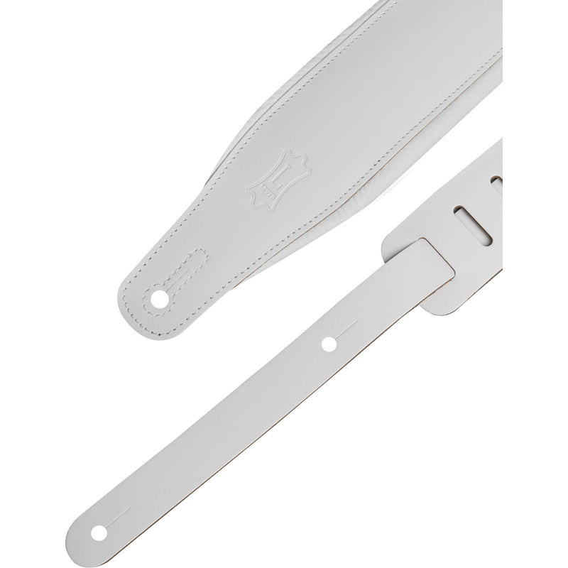 Gator Levy's Amped Leather Series Guitar Strap (White)