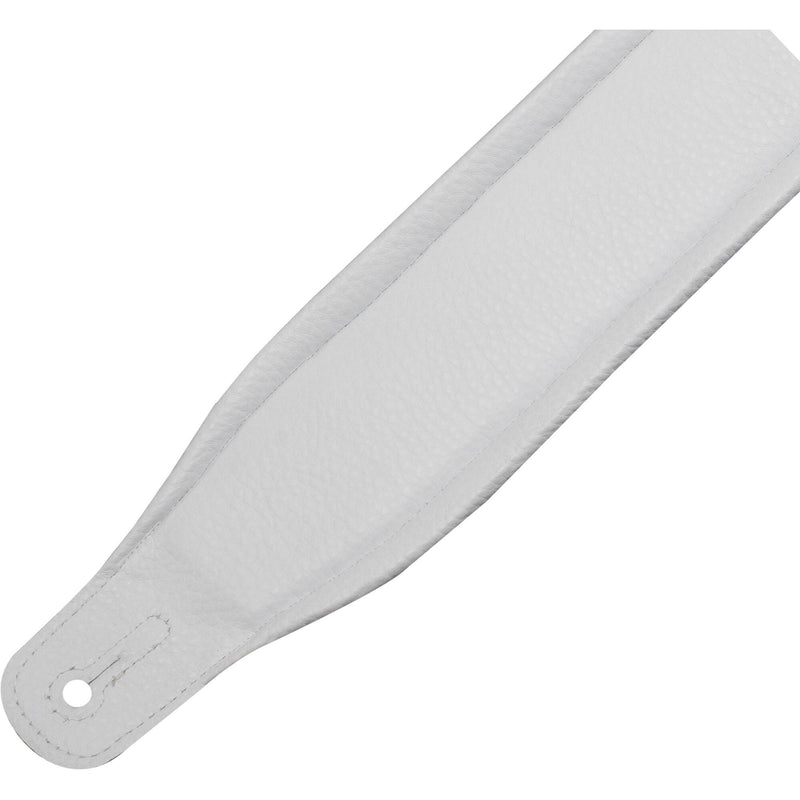 Gator Levy's Amped Leather Series Guitar Strap (White)