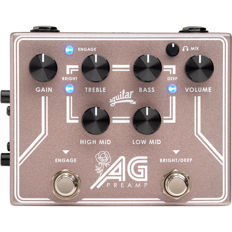 aguilar AG Preamp DI Bass Pedal (Breast Cancer Awareness Edition)