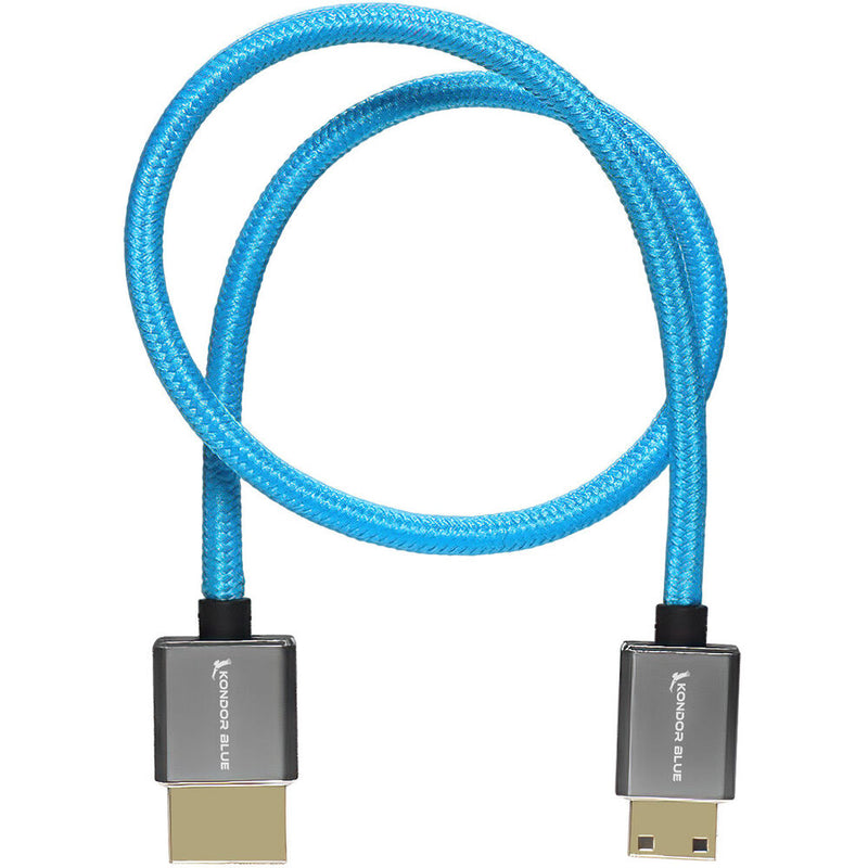 Kondor Blue High-Speed Mini-HDMI to HDMI Cable (Kondor Blue, 16")