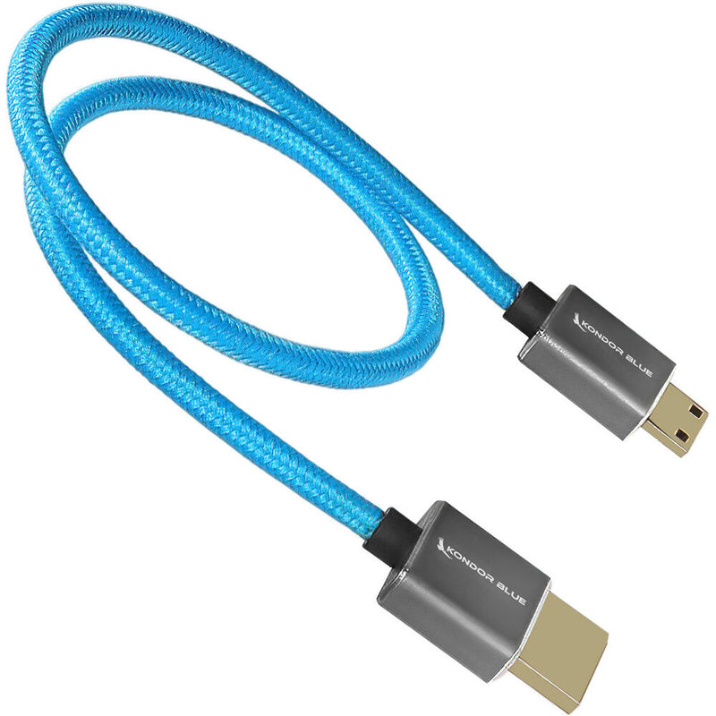 Kondor Blue High-Speed Mini-HDMI to HDMI Cable (Kondor Blue, 16")