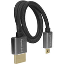 Kondor Blue High-Speed Micro-HDMI to HDMI Cable (Raven Black, 16")