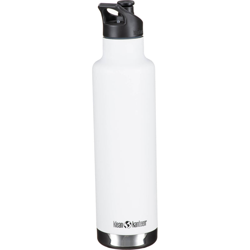 Klean Kanteen Insulated Classic Water Bottle with B&H Logo (25 oz, Matte White)