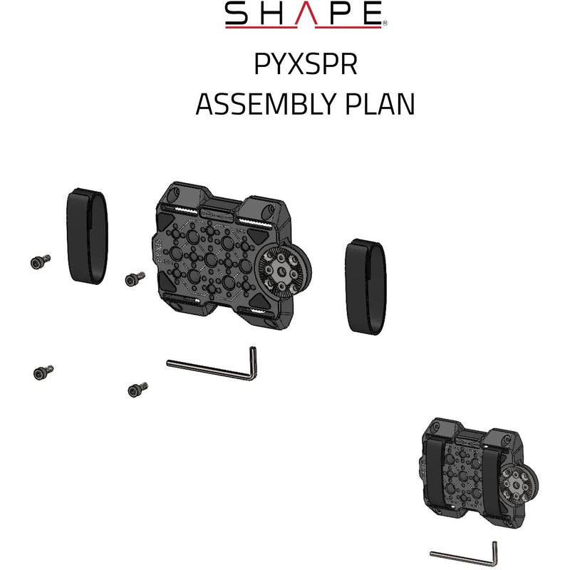 SHAPE Side Plate with Rosette for Blackmagic PYXIS 6K Camera