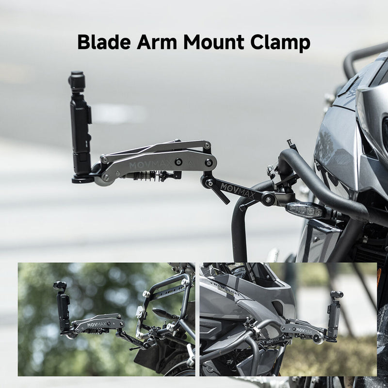 MOVMAX Tube Clamp Mount with Ball Head for Blade Arm