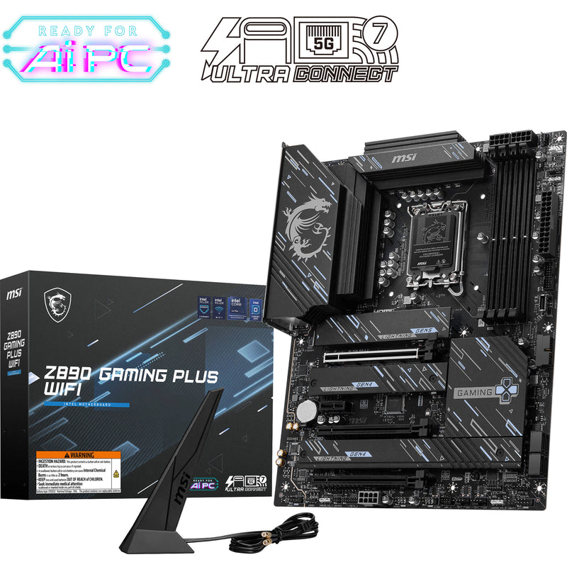 MSI Z890 GAMING PLUS WIFI LGA 1851 ATX Motherboard