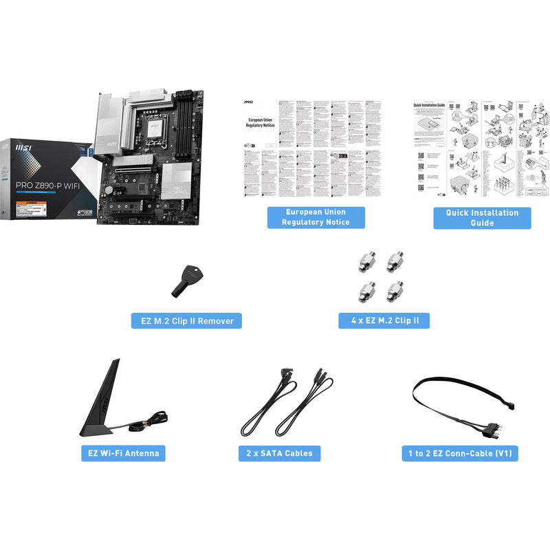 MSI PRO Z890-P WIFI LGA 1851 ATX Motherboard