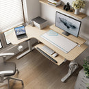 Eureka L-Shaped Standing Desk (Left, Oak)